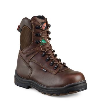 Red Wing King Toe® 8-inch Insulated Waterproof CSA Safety Toe Wandelschoenen Heren DonkerBruin - 3548
